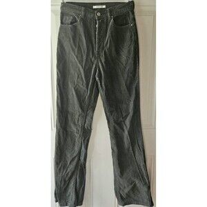 PACSUN High Rise Bootcut Corduroy Pants Womens Size 26 Green Button Fly